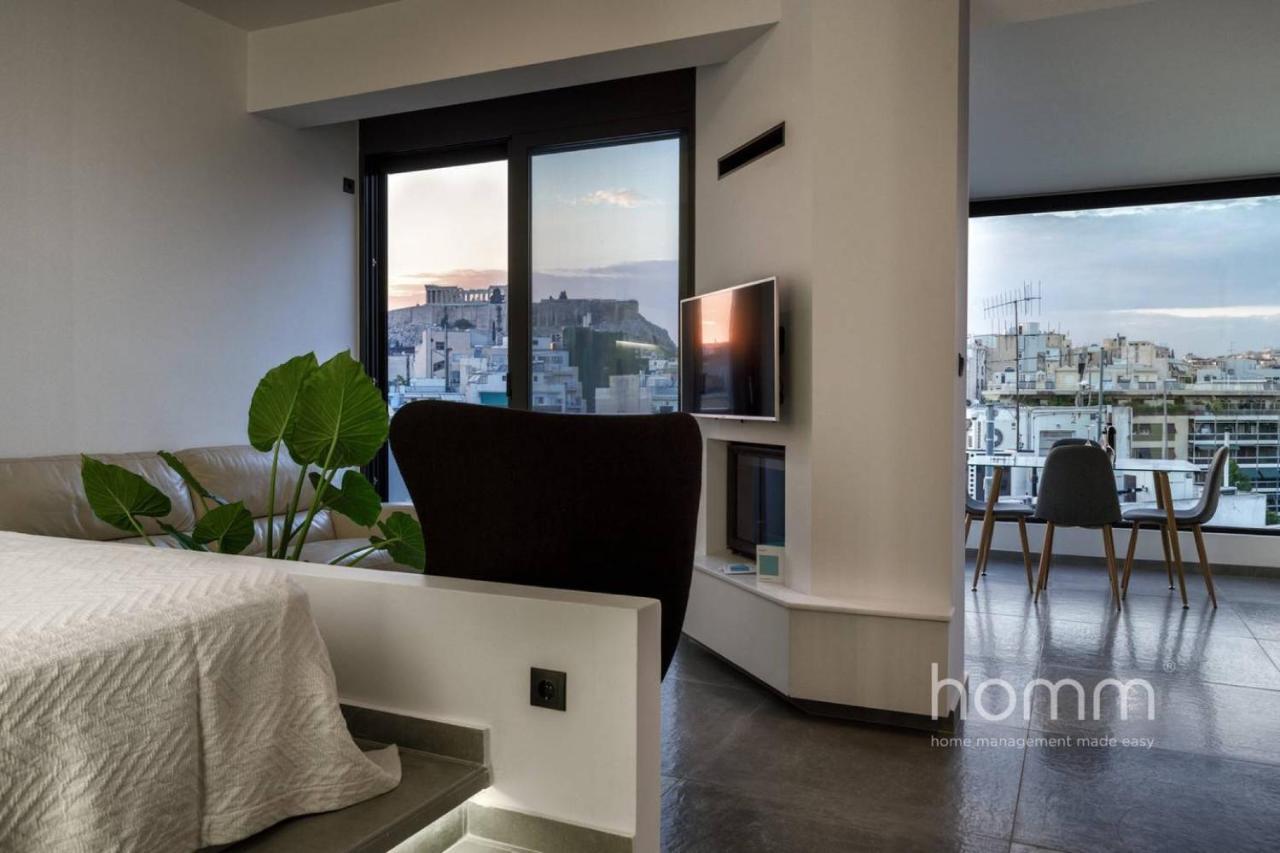 59M² Homm Loft- Penthouse With Acropolis View,2Ppl Appartamento Atene Esterno foto